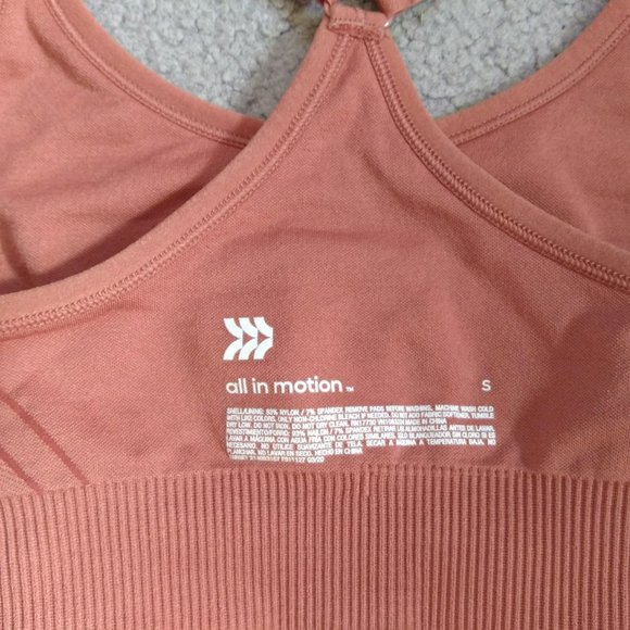All in Motion Rust Seamless Sports Bra Size S - Picture 3 of 3